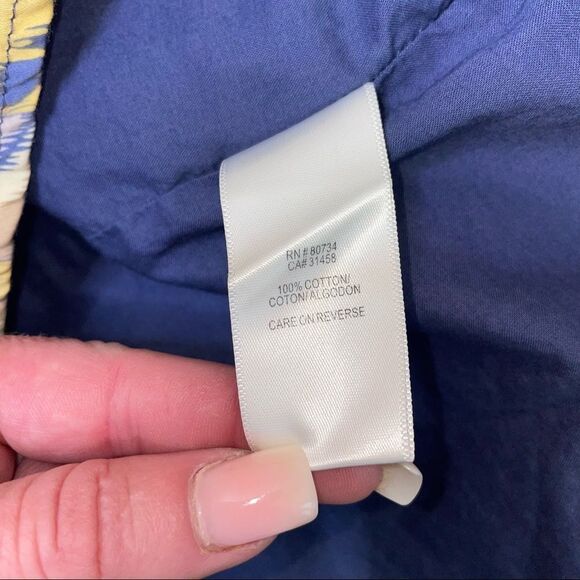 Vintage BCBG Sweetheart Mini Dress M Blue Chevron Spaghetti Straps SZ M - Picture 5 of 11